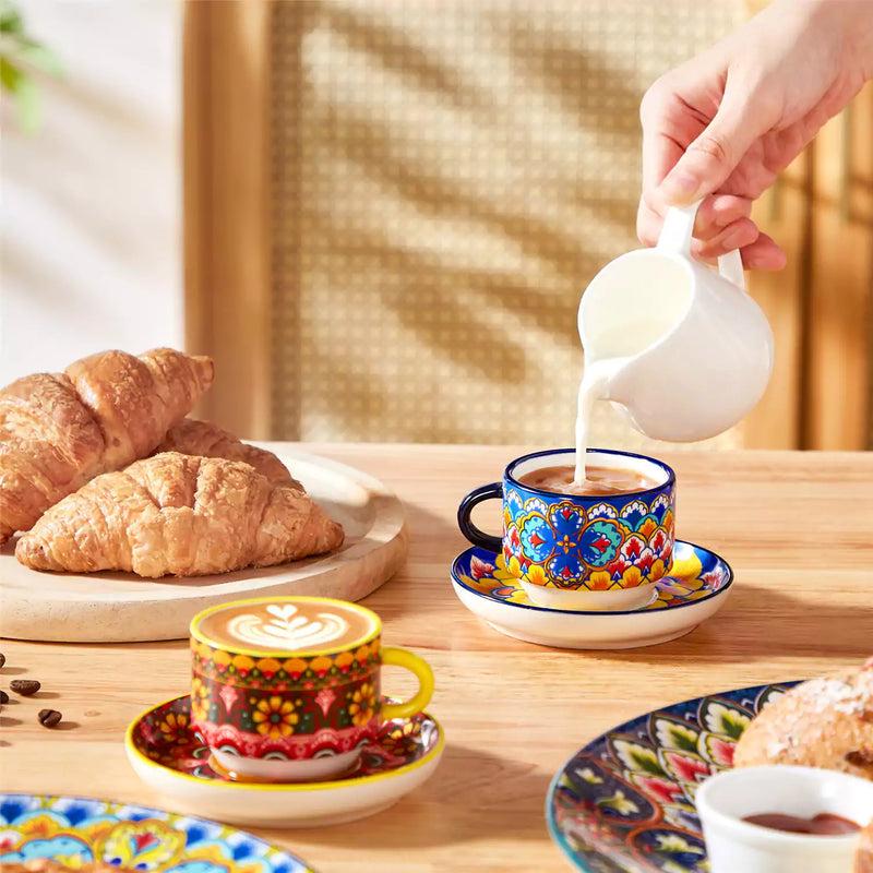Lumi Coffee Cup and Saucer Set of 6 - Image 4