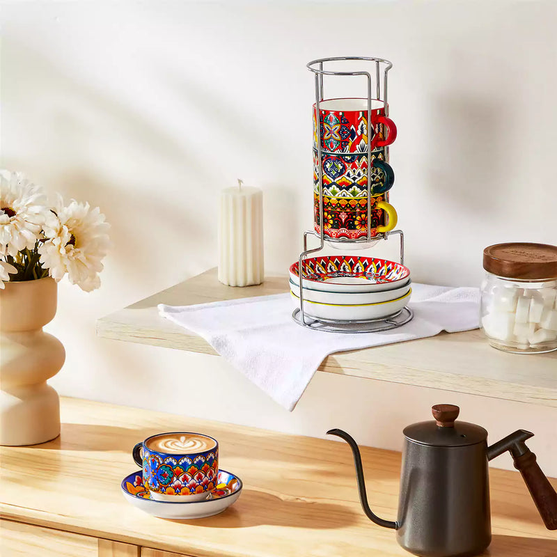 Lumi Coffee Cup and Saucer Set of 6 - Image 14