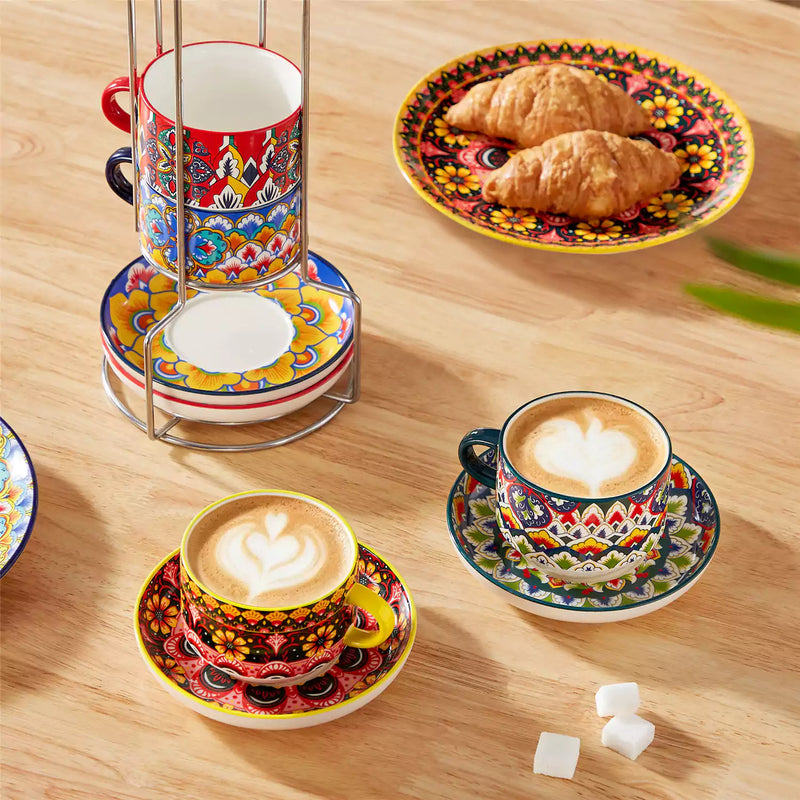 Lumi Coffee Cup and Saucer Set of 6 - Image 19