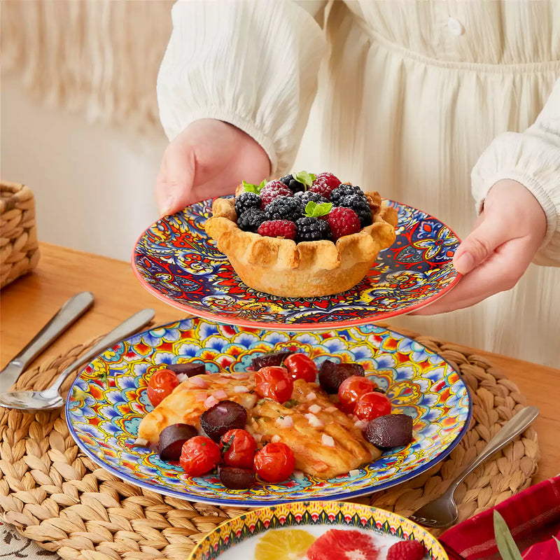 Lumi 18 Piece Dinnerware Set with Double-Sided Bowls - Image 6