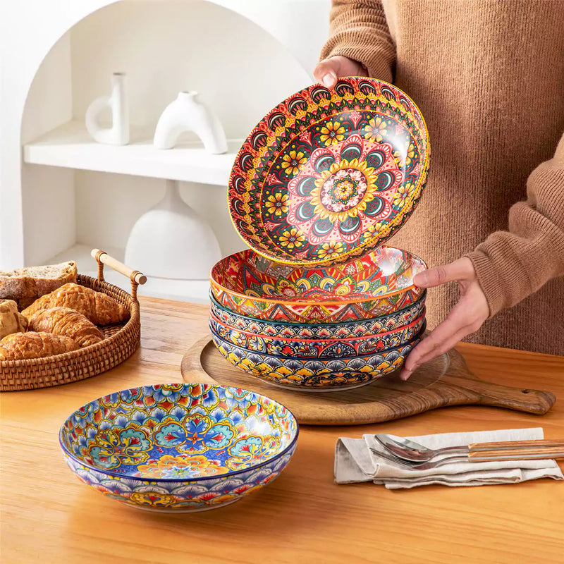 Lumi Double-Sided Pasta Bowls Set of 6 - Image 11