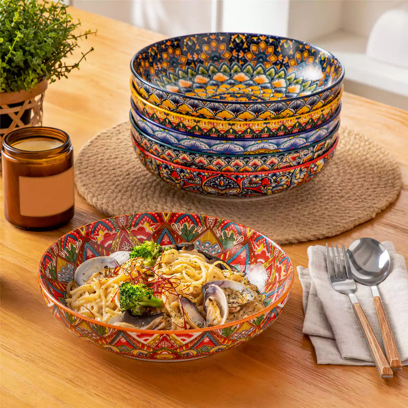 Lumi Double-Sided Pasta Bowls Set of 6 - Image 7