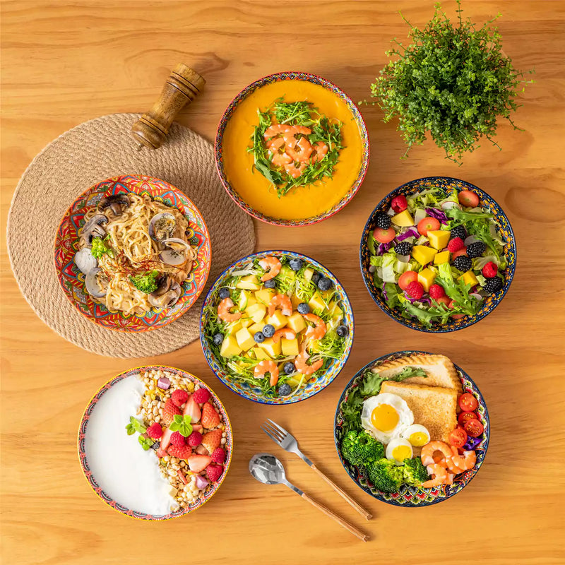 Lumi Double-Sided Pasta Bowls Set of 6 - Image 3