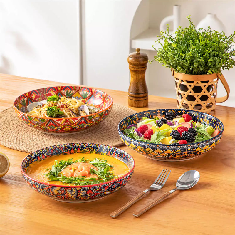 Lumi Double-Sided Pasta Bowls Set of 6 - Image 5