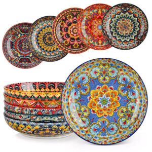 Lumi Double-Sided Pasta Bowls Set of 6