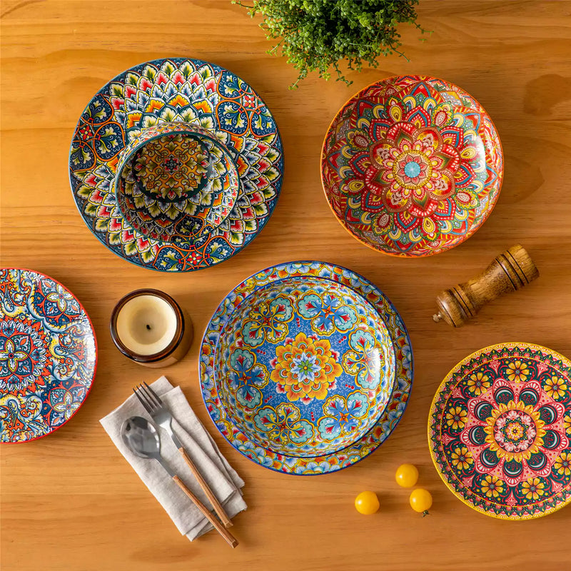 Lumi Double-Sided Pasta Bowls Set of 6 - Image 9