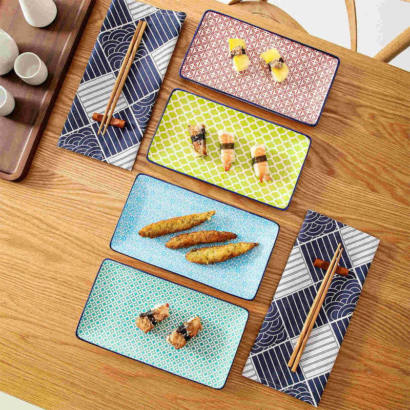 Macaron Rectangular Plates Set of 4 - Image 2