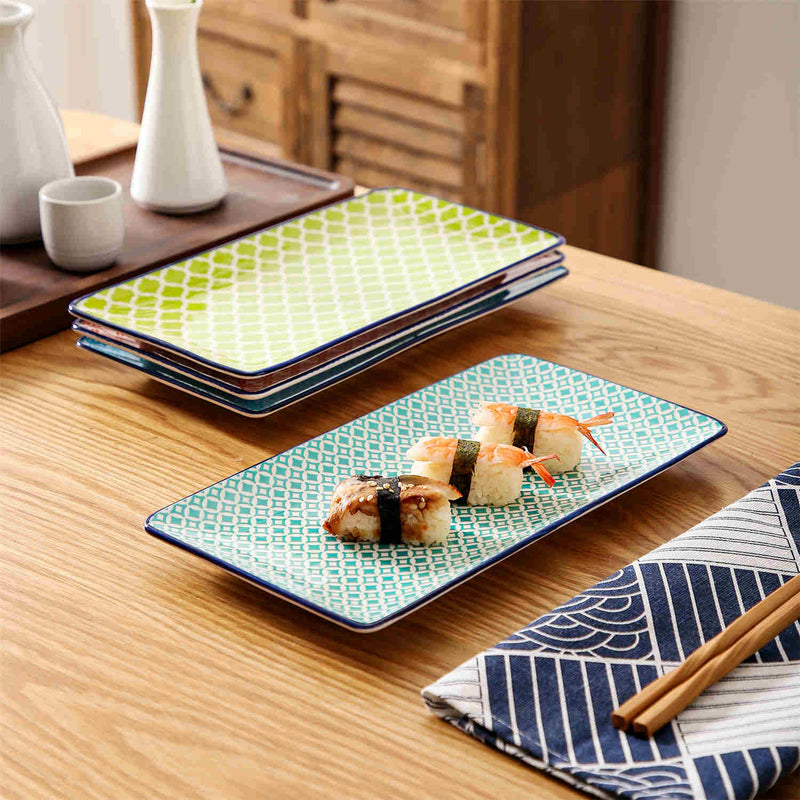 Macaron Rectangular Plates Set of 4 - Image 3