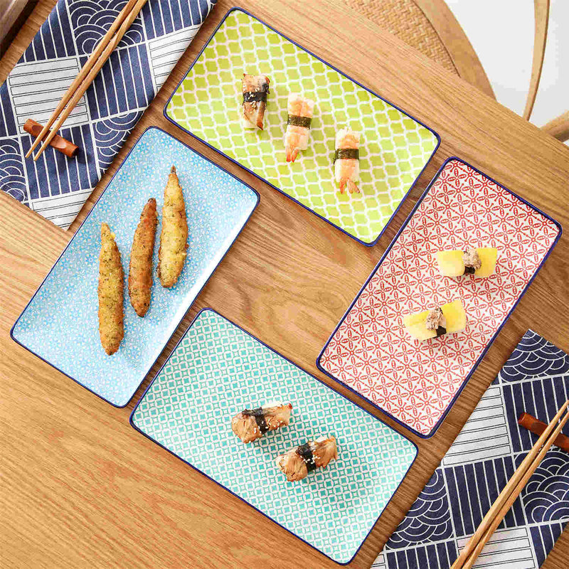 Macaron Rectangular Plates Set of 4 - Image 6