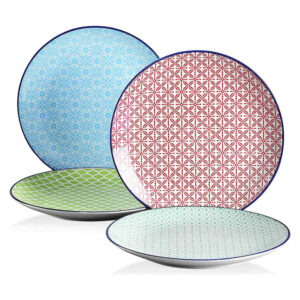 Macaron Salad Plates Set of 4