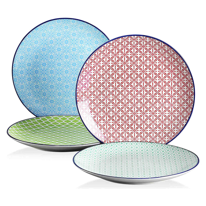 Macaron Salad Plates Set of 4