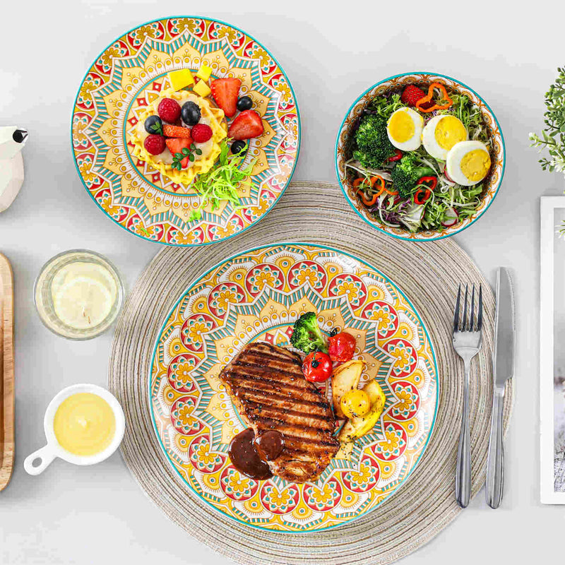 Mandala 12 Piece Dinnerware Set - Image 9