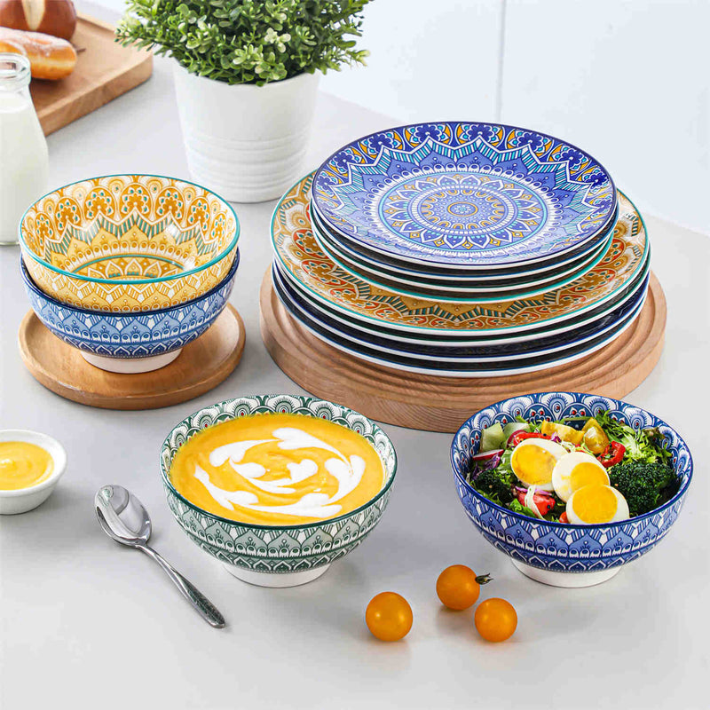 Mandala 12 Piece Dinnerware Set - Image 8