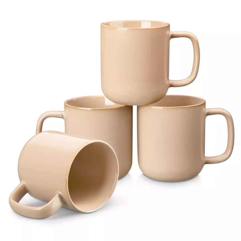 Playa Gentlely Curved Mugs Set of 4, 12oz
