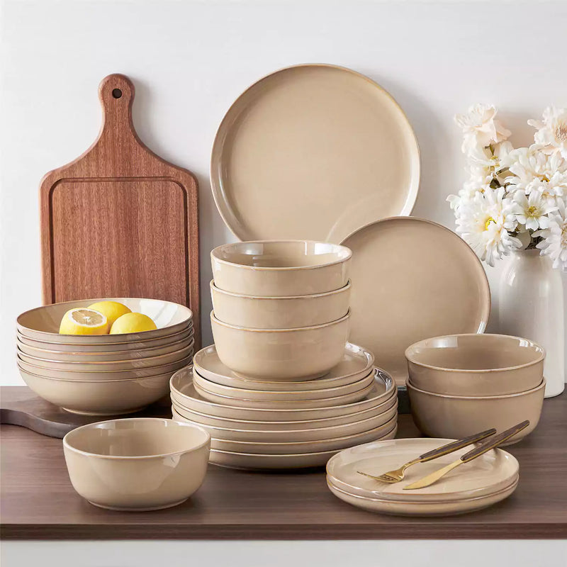 Playa 24 Piece Glossy Dinnerware Set - Image 36