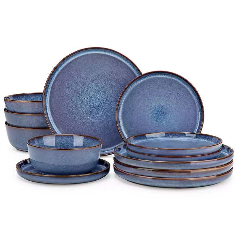 Sata Lipped-Edge 12 Piece Dinnerware Set - Image 12