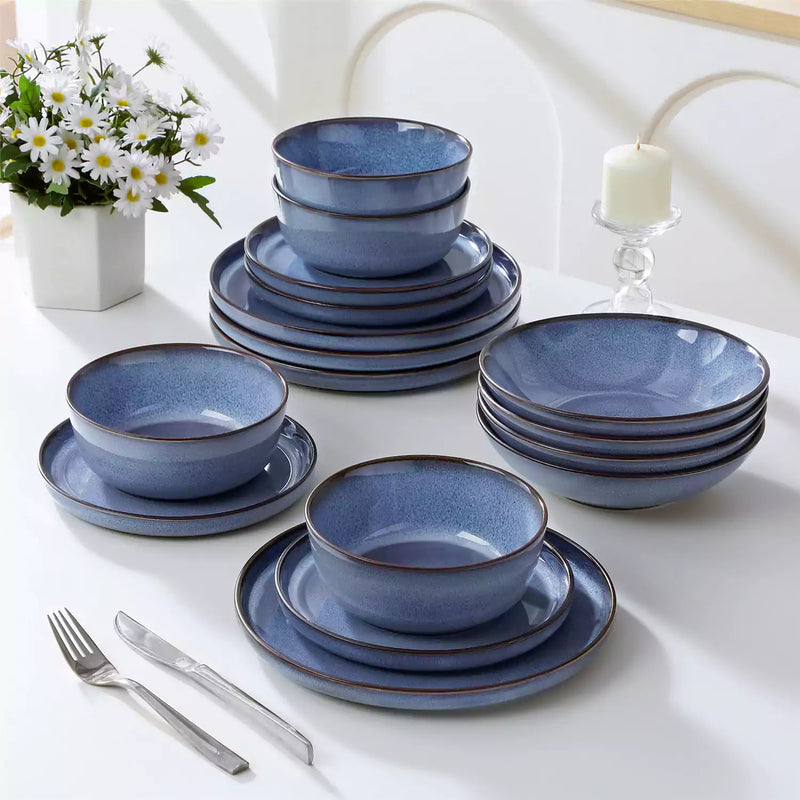 Sata Lipped-Edge 16 Piece Dinnerware Set - Image 19