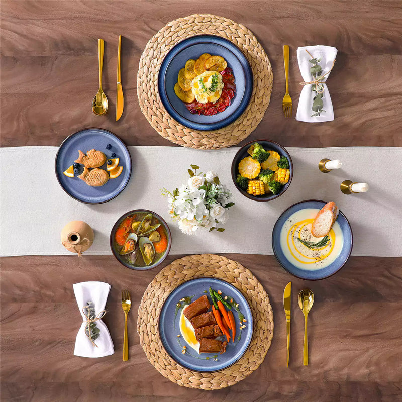 Sata Lipped-Edge 24 Piece Dinnerware Set - Image 11