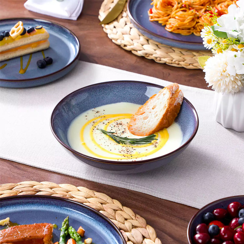 Sata Lipped-Edge 24 Piece Dinnerware Set - Image 14