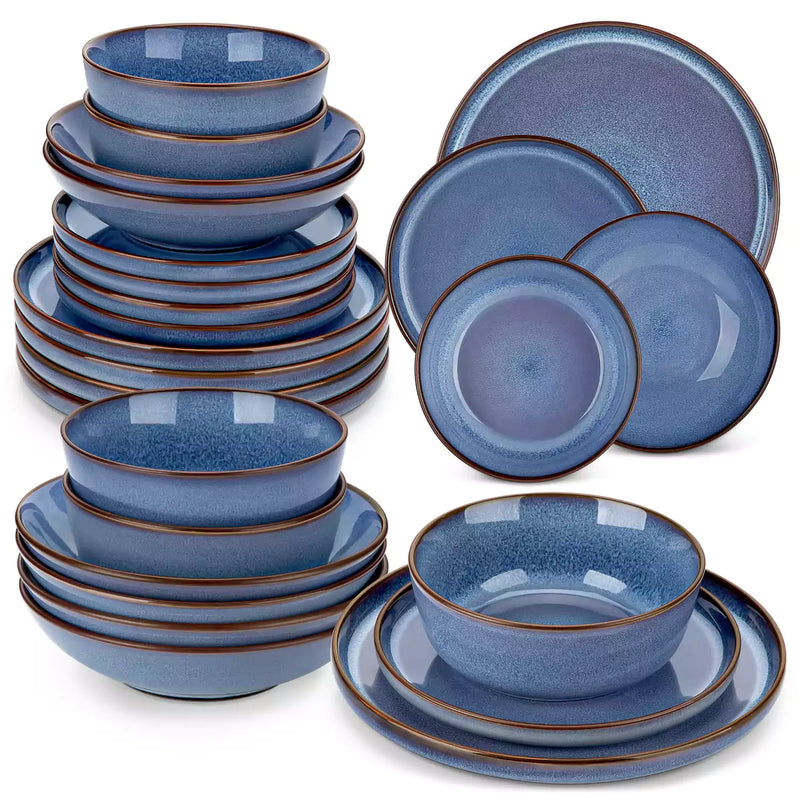 Sata Lipped-Edge 24 Piece Dinnerware Set - Image 10