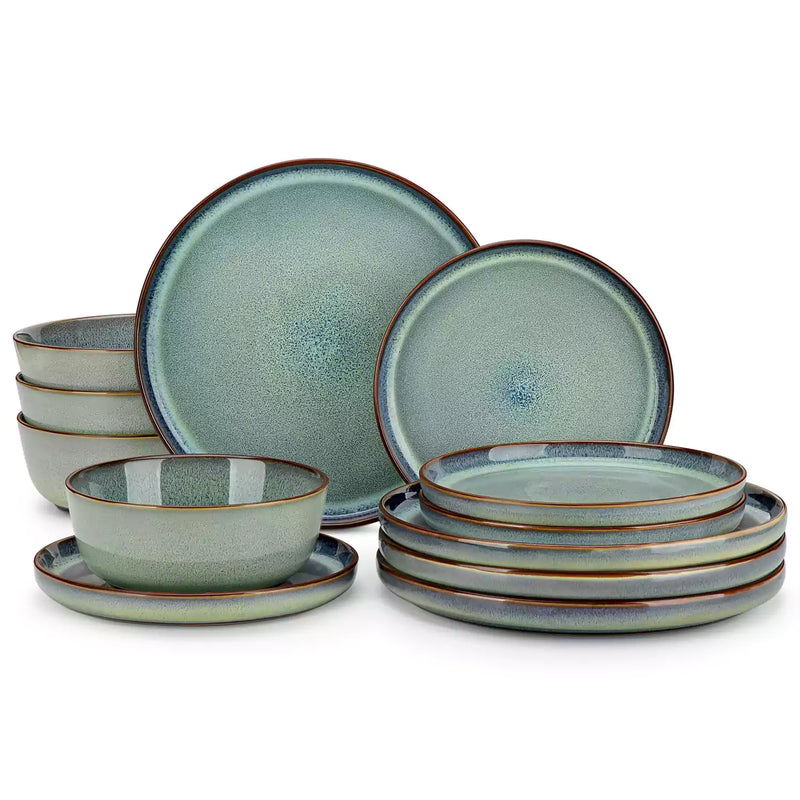 Sata Lipped-Edge 12 Piece Dinnerware Set - Image 23