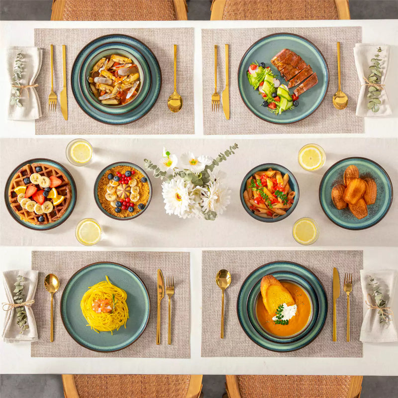 Sata Lipped-Edge 12 Piece Dinnerware Set - Image 28