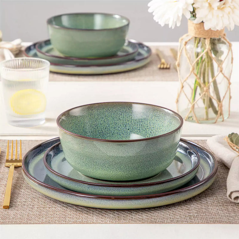 Sata Lipped-Edge 12 Piece Dinnerware Set - Image 30