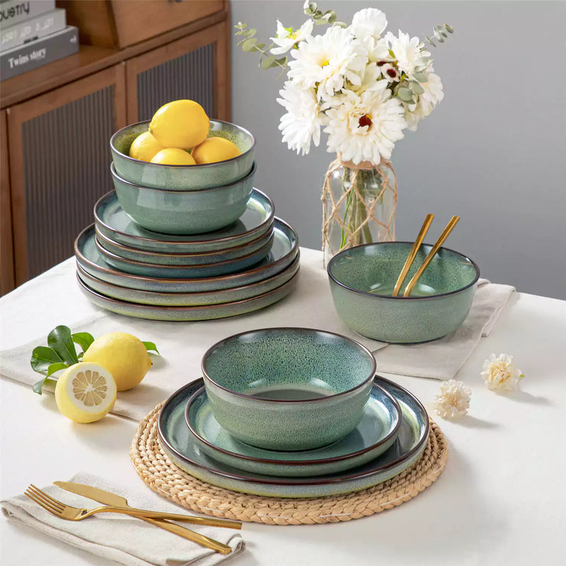 Sata Lipped-Edge 12 Piece Dinnerware Set - Image 32