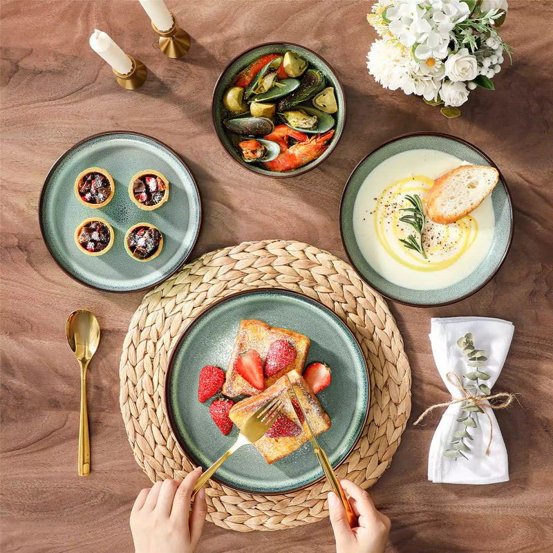 Sata Lipped-Edge 24 Piece Dinnerware Set - Image 23