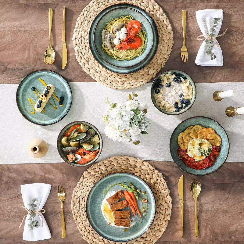 Sata Lipped-Edge 24 Piece Dinnerware Set - Image 22