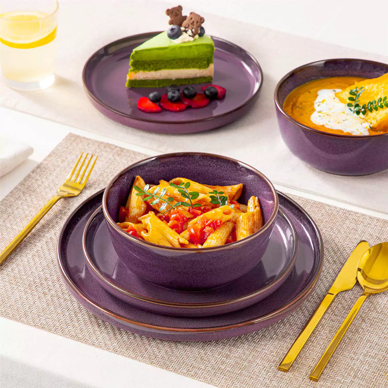Sata Lipped-Edge 12 Piece Dinnerware Set - Image 3