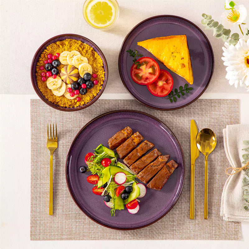 Sata Lipped-Edge 12 Piece Dinnerware Set - Image 2