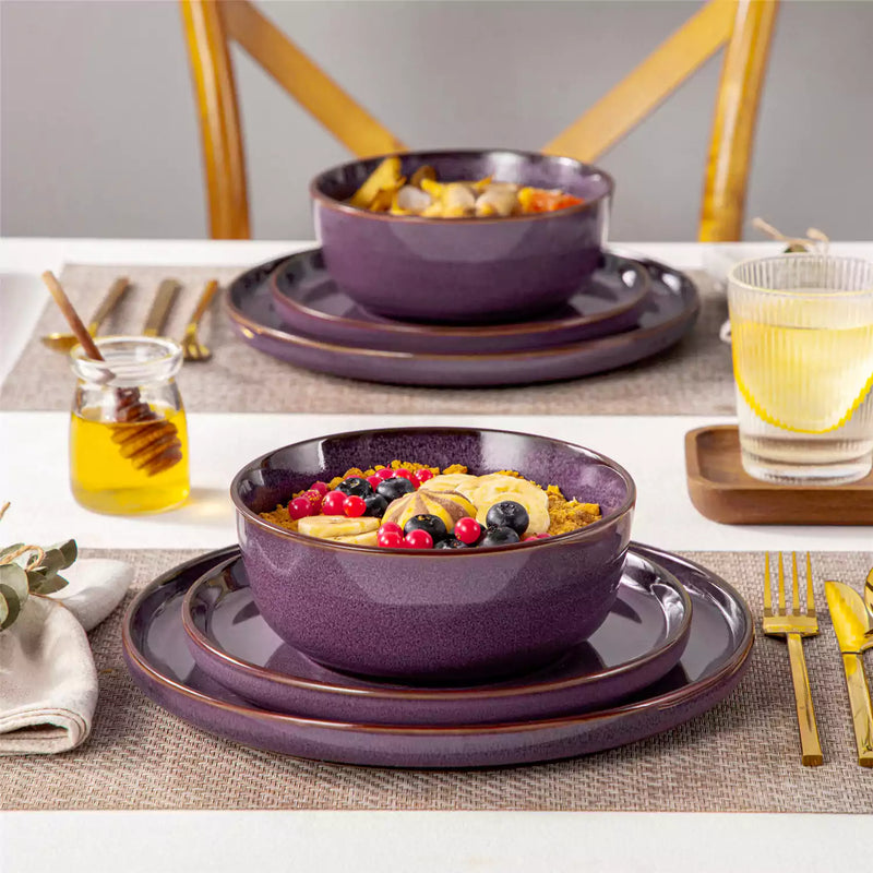 Sata Lipped-Edge 12 Piece Dinnerware Set - Image 5