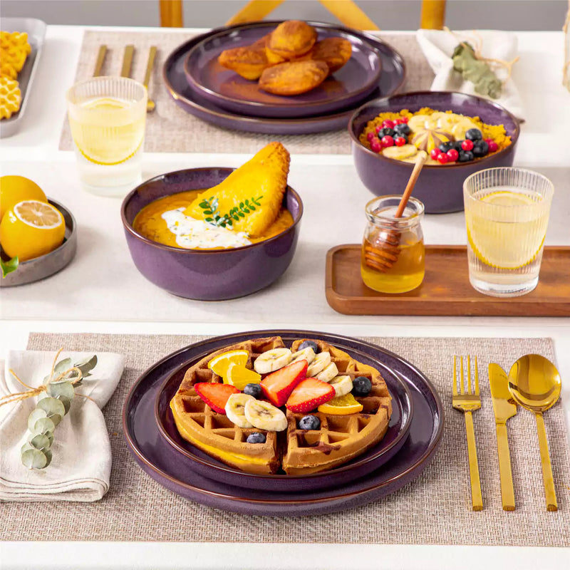 Sata Lipped-Edge 12 Piece Dinnerware Set - Image 6