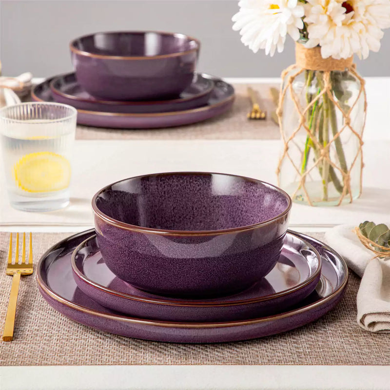 Sata Lipped-Edge 12 Piece Dinnerware Set - Image 9