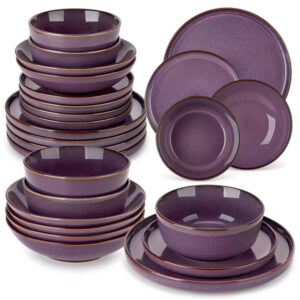 Sata Lipped-Edge 24 Piece Dinnerware Set