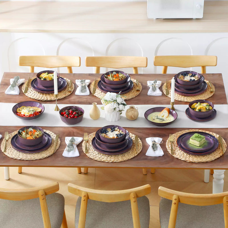 Sata Lipped-Edge 24 Piece Dinnerware Set - Image 5