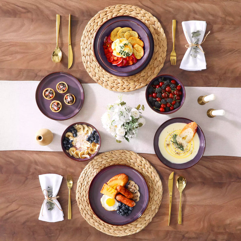 Sata Lipped-Edge 24 Piece Dinnerware Set - Image 2