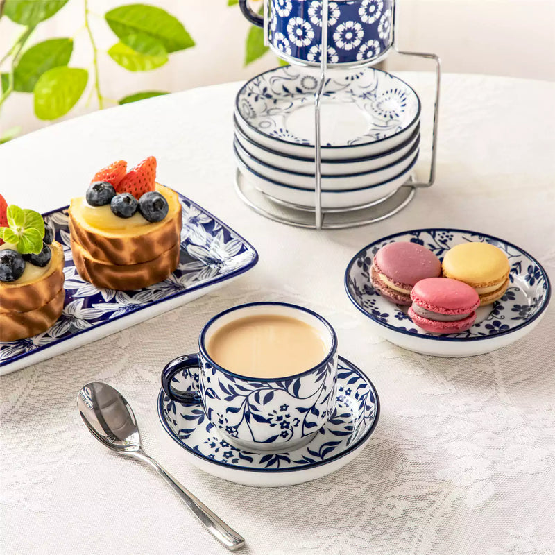 Selene Coffee Cup and Saucer Set of 6 - Image 9