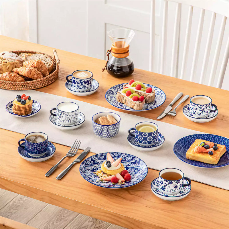 Selene Coffee Cup and Saucer Set of 6 - Image 8