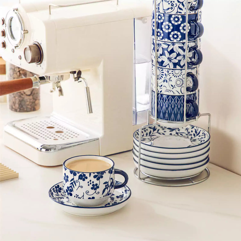 Selene Coffee Cup and Saucer Set of 6 - Image 18