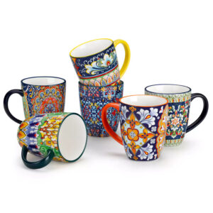 Simi Mugs Set of 6, 12oz