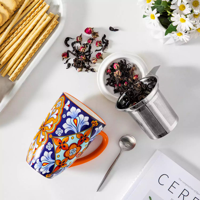 Simi Tea Mug with Infuser and Lid - Image 3
