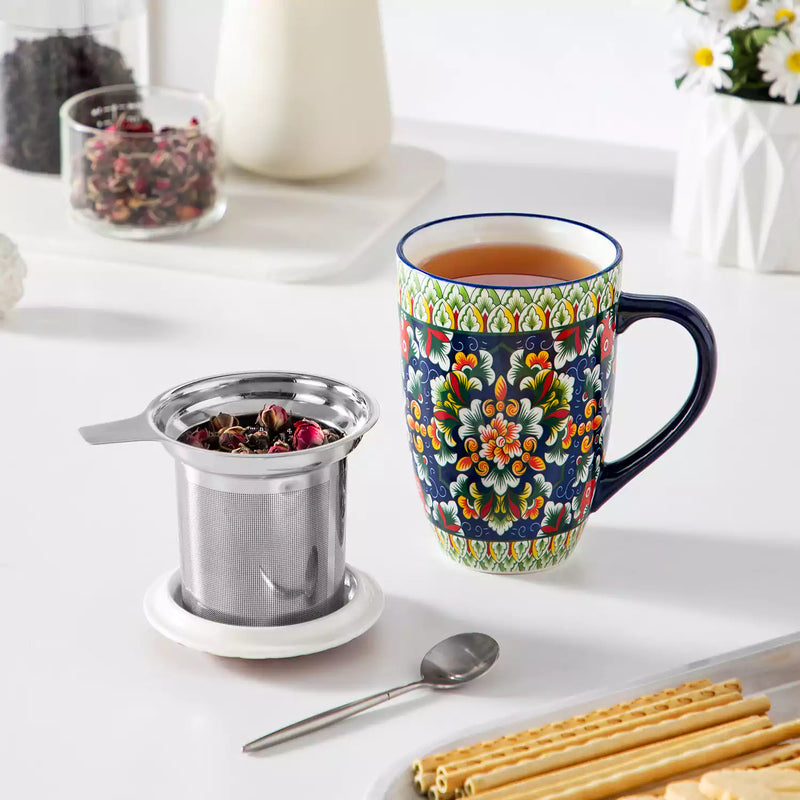 Simi Tea Mug with Infuser and Lid - Image 26