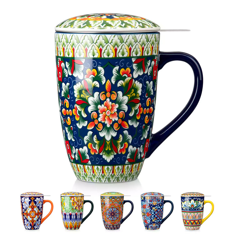 Simi Tea Mug with Infuser and Lid - Image 25