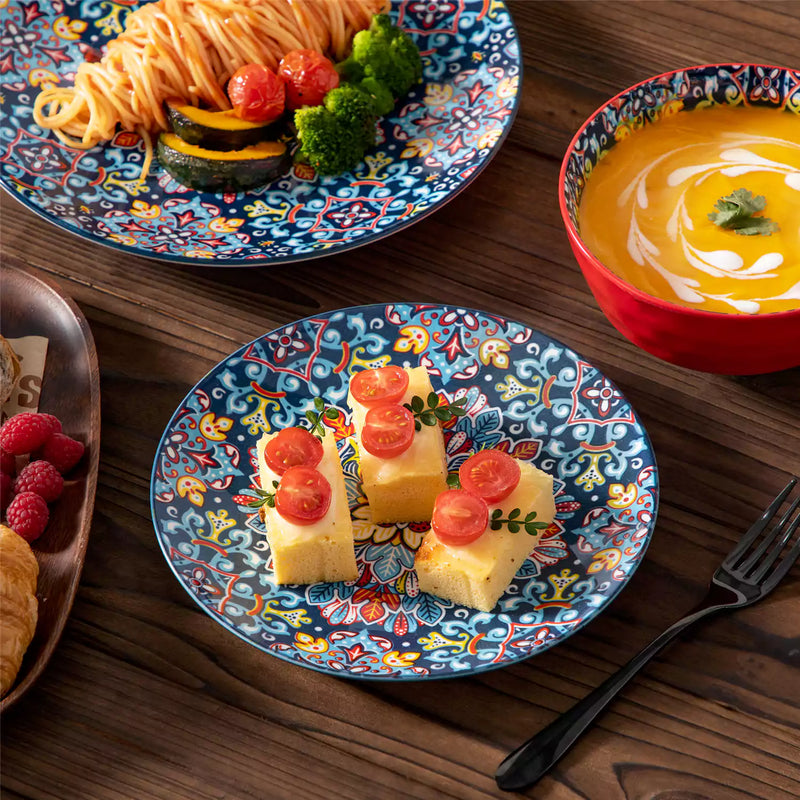 Simi 12 Piece Dinnerware Set with Front-Only Pattern - Image 27