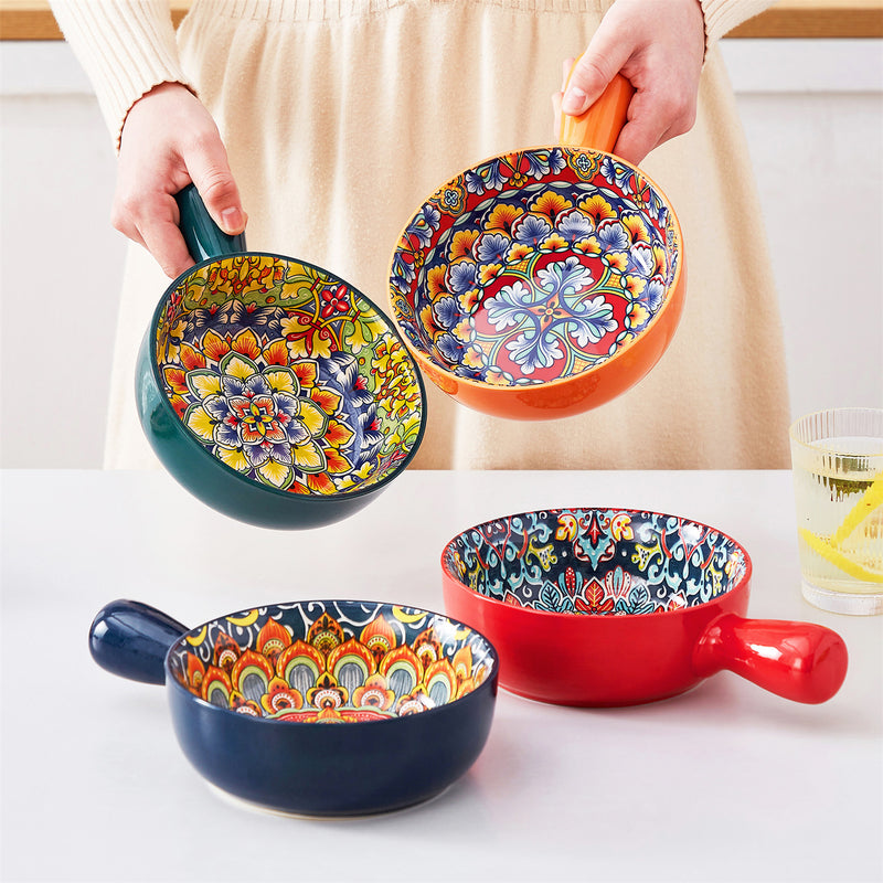 Simi Soup Bowls with Handles Set of 4 - Image 5
