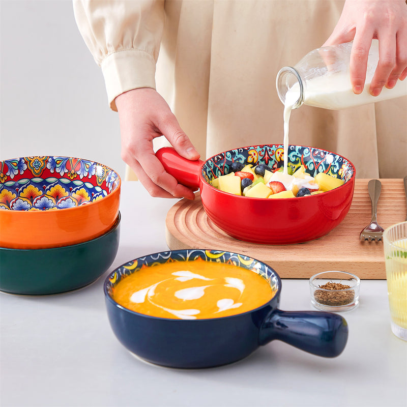 Simi Soup Bowls with Handles Set of 4 - Image 4
