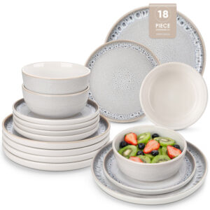 Snow 18 Piece Dinnerware Set