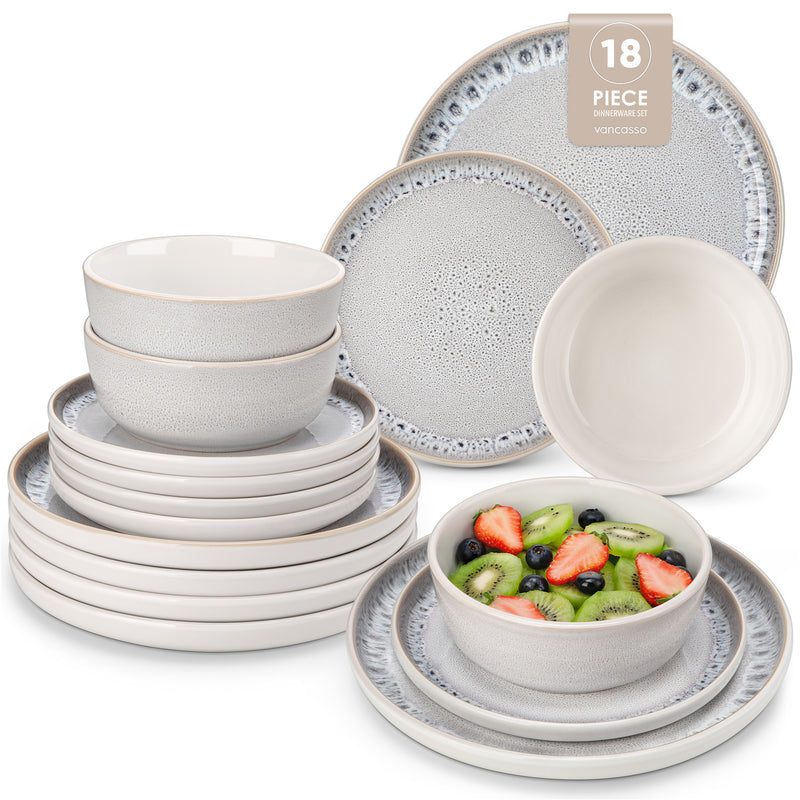 Snow 18 Piece Dinnerware Set